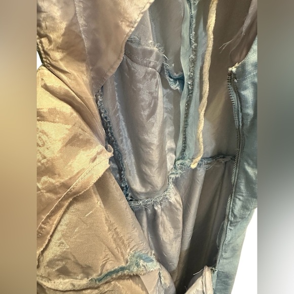 Elegant Evening Pin Up Retro Vintage Dress Light Blue Size Small - Picture 8 of 12